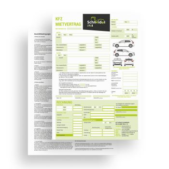 Formular für Kraftfahrzeig Schneider