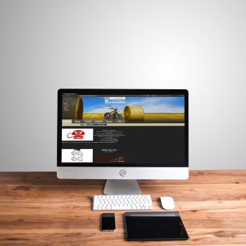 Mockup der Webseite von Motorradbay