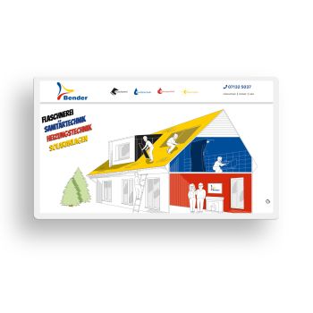 Mockup der Webseite von Bender-Flaschnerei