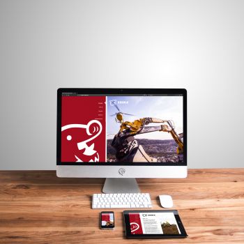 Mockup der Webseite von Eberle Erdbau